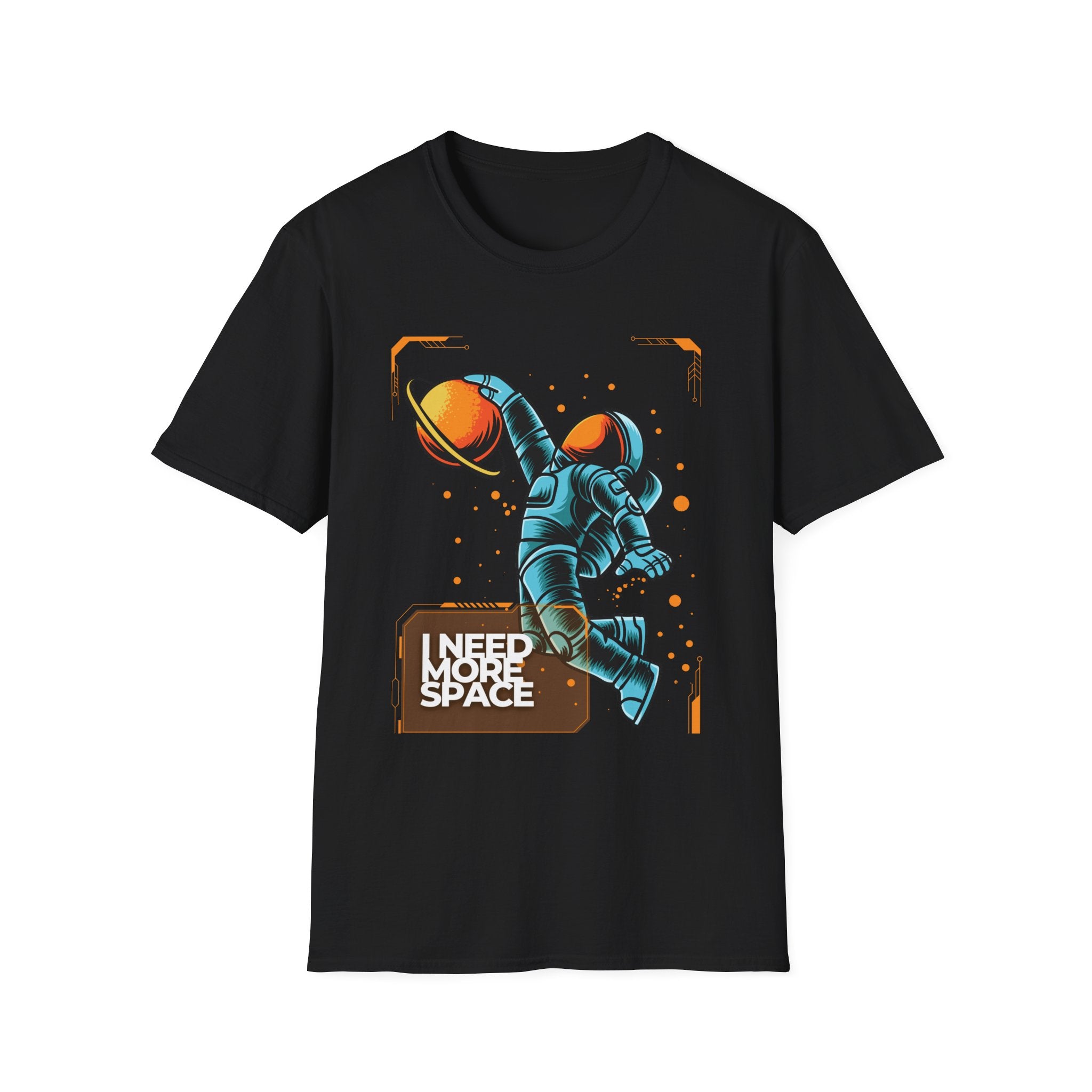 Astronaut Basketball T-Shirt — "I Need More Space" Graphic Tee