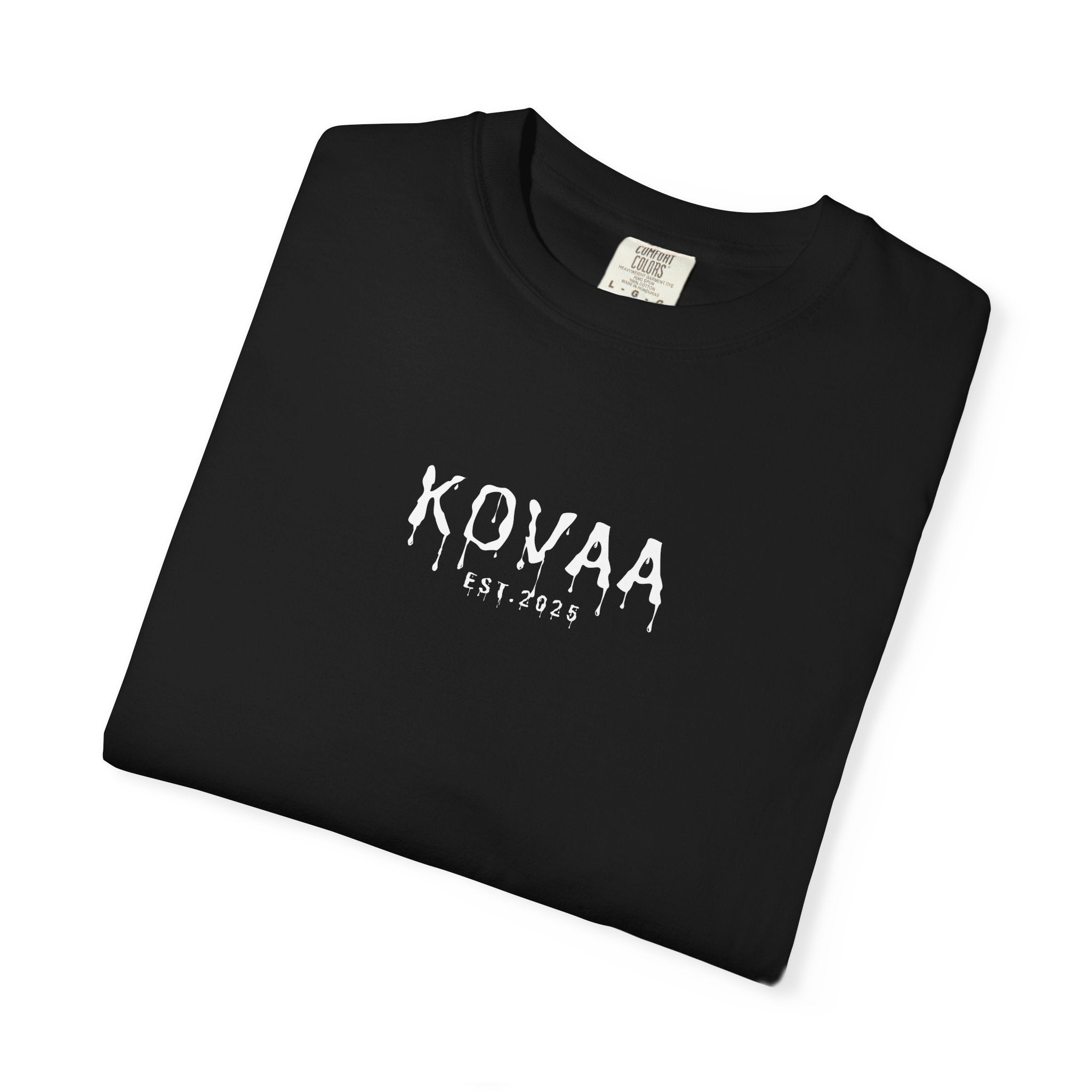 KOVAA Drip Logo T-Shirt — Graphic Streetwear Tee (Est. 2025)