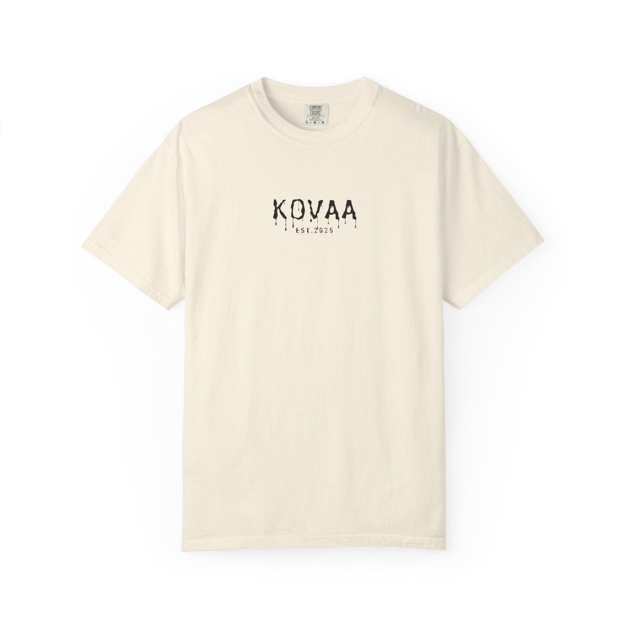 KOVAA Drip Logo T-Shirt — Graphic Streetwear Tee (Est. 2025)