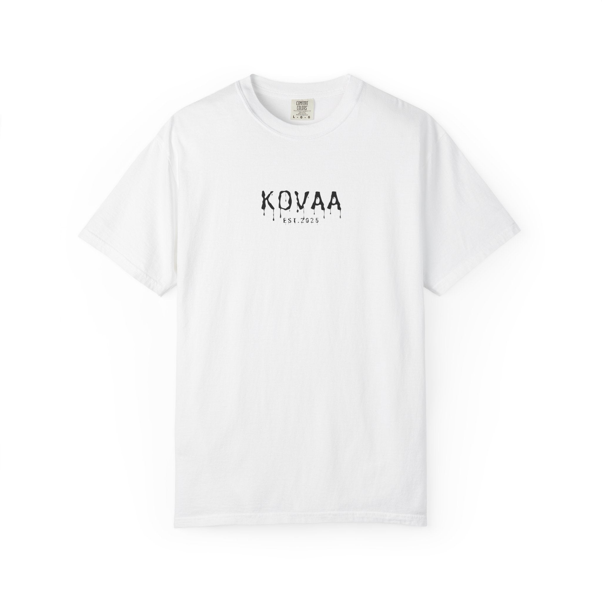 KOVAA Drip Logo T-Shirt — Graphic Streetwear Tee (Est. 2025)