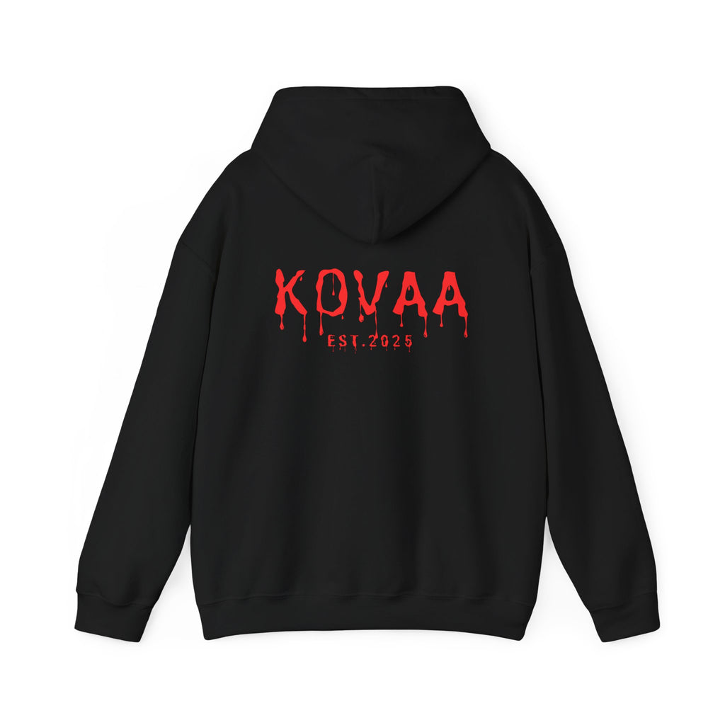 KOVA Minimal Logo Hoodie — White Branded Pullover
