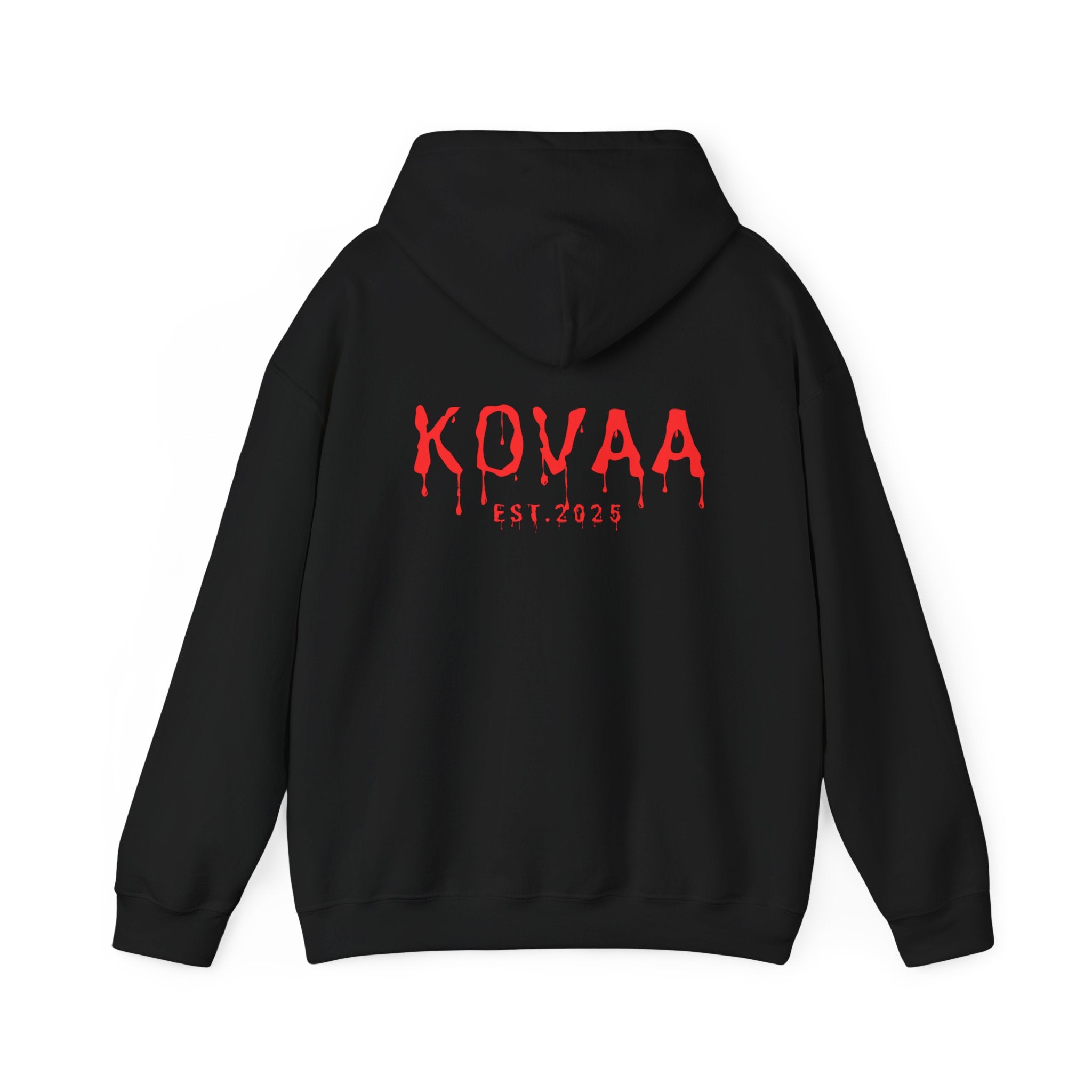 KOVA Minimal Logo Hoodie — White Branded Pullover