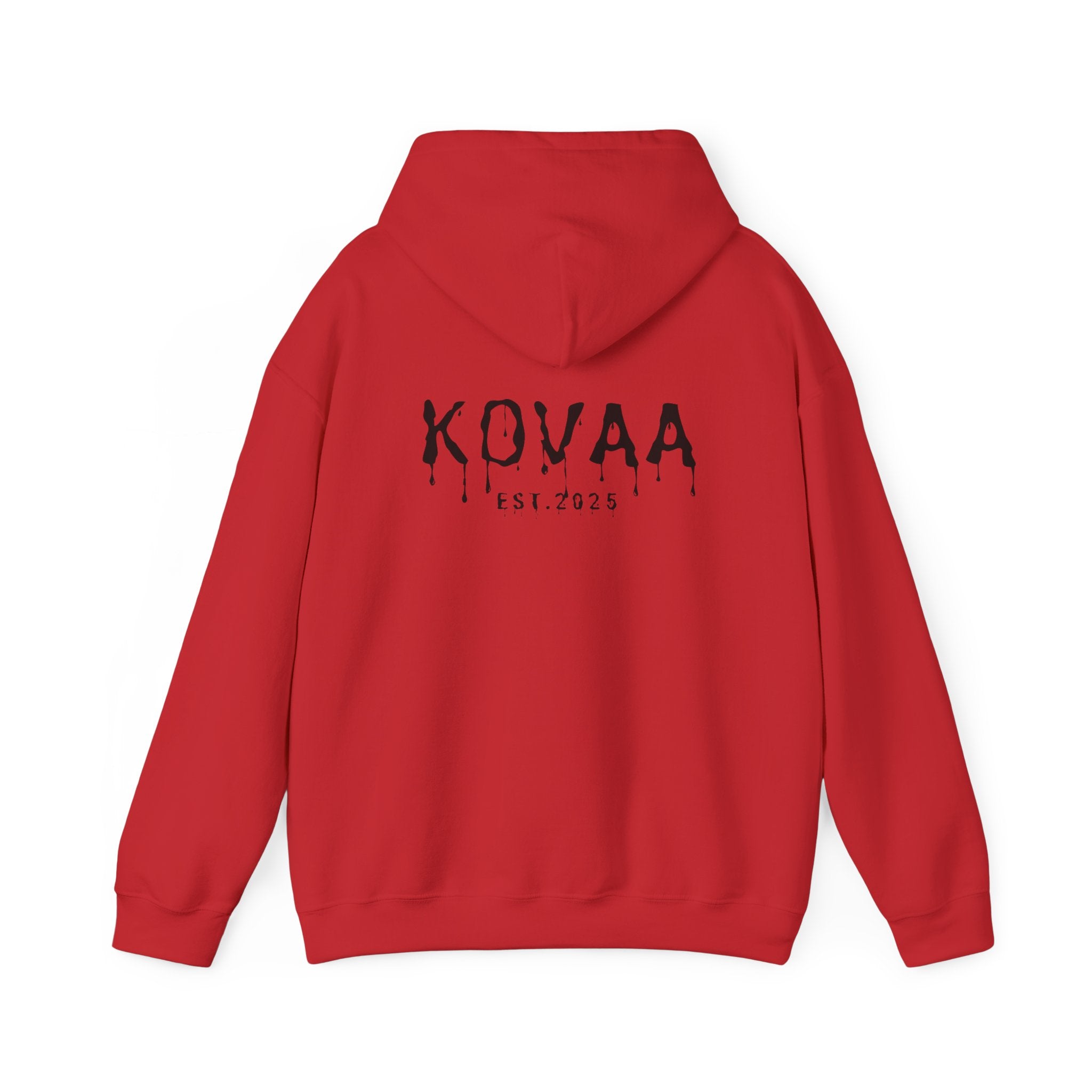 KOVA Minimal Logo Hoodie — White Branded Pullover