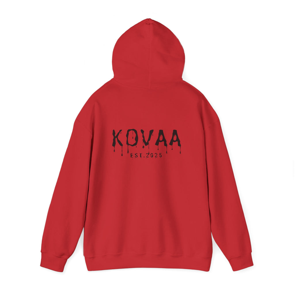 KOVA Minimal Logo Hoodie — White Branded Pullover