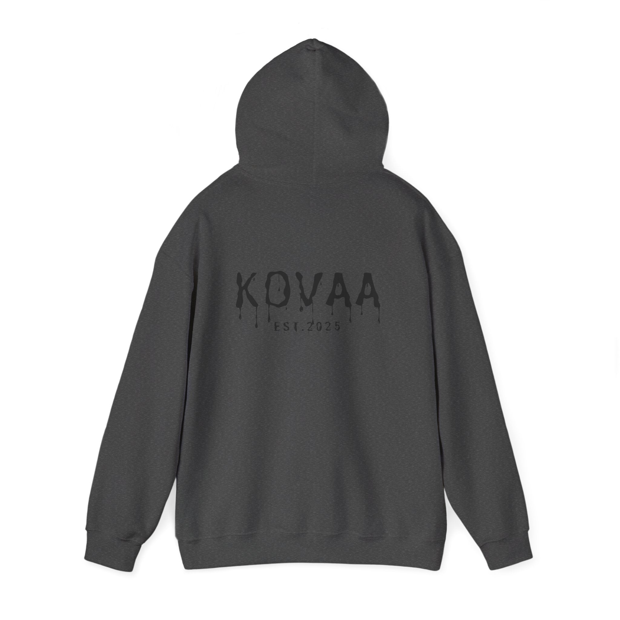 KOVA Minimal Logo Hoodie — White Branded Pullover