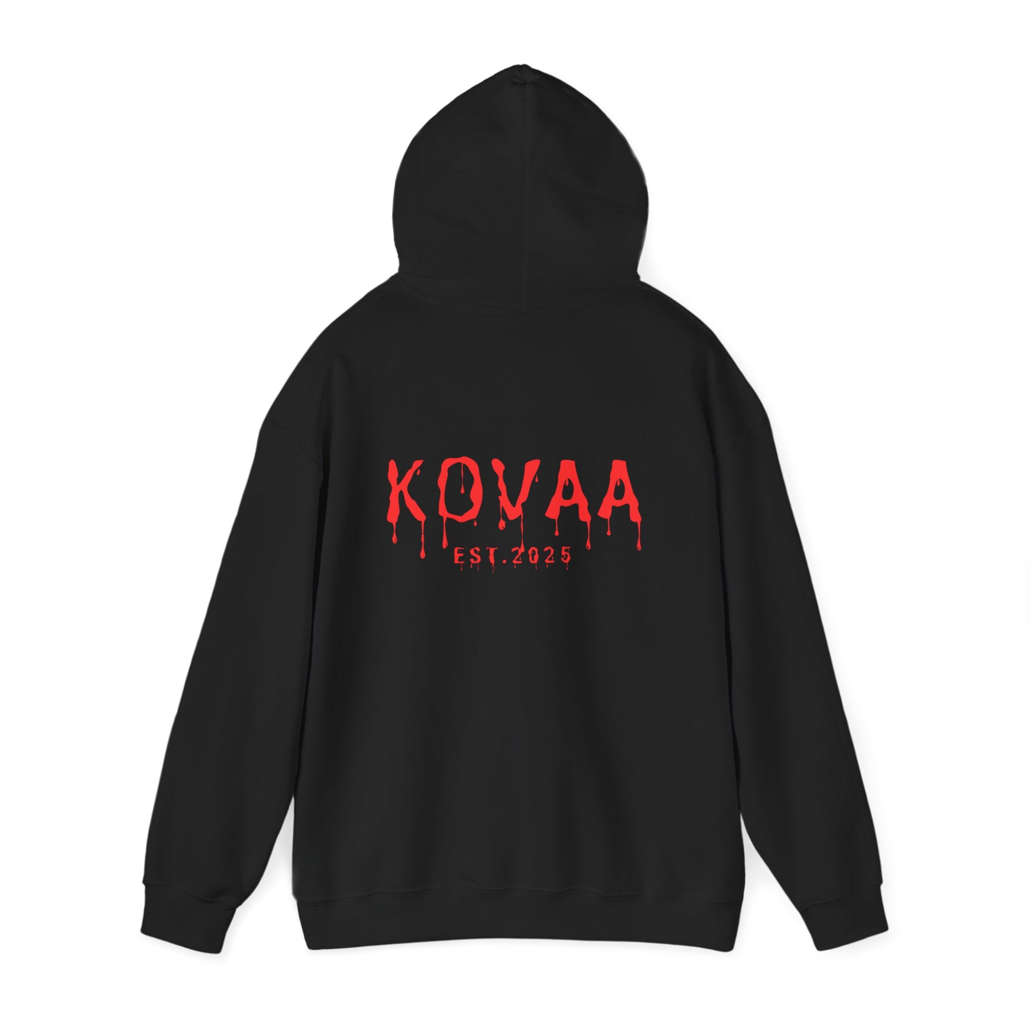 KOVA Minimal Logo Hoodie — White Branded Pullover
