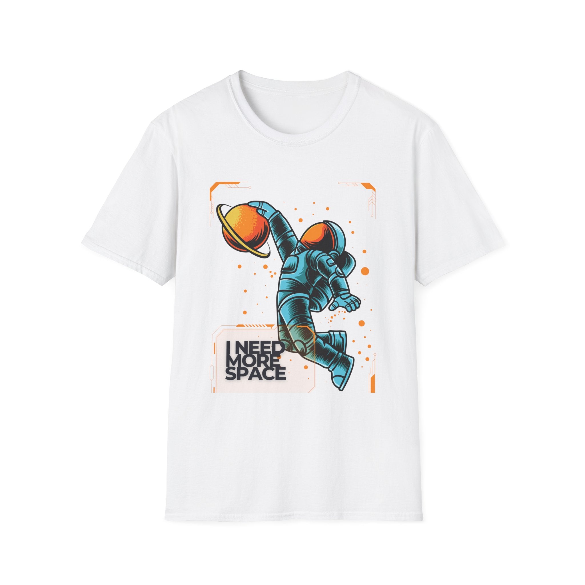 Astronaut Basketball T-Shirt — "I Need More Space" Graphic Tee