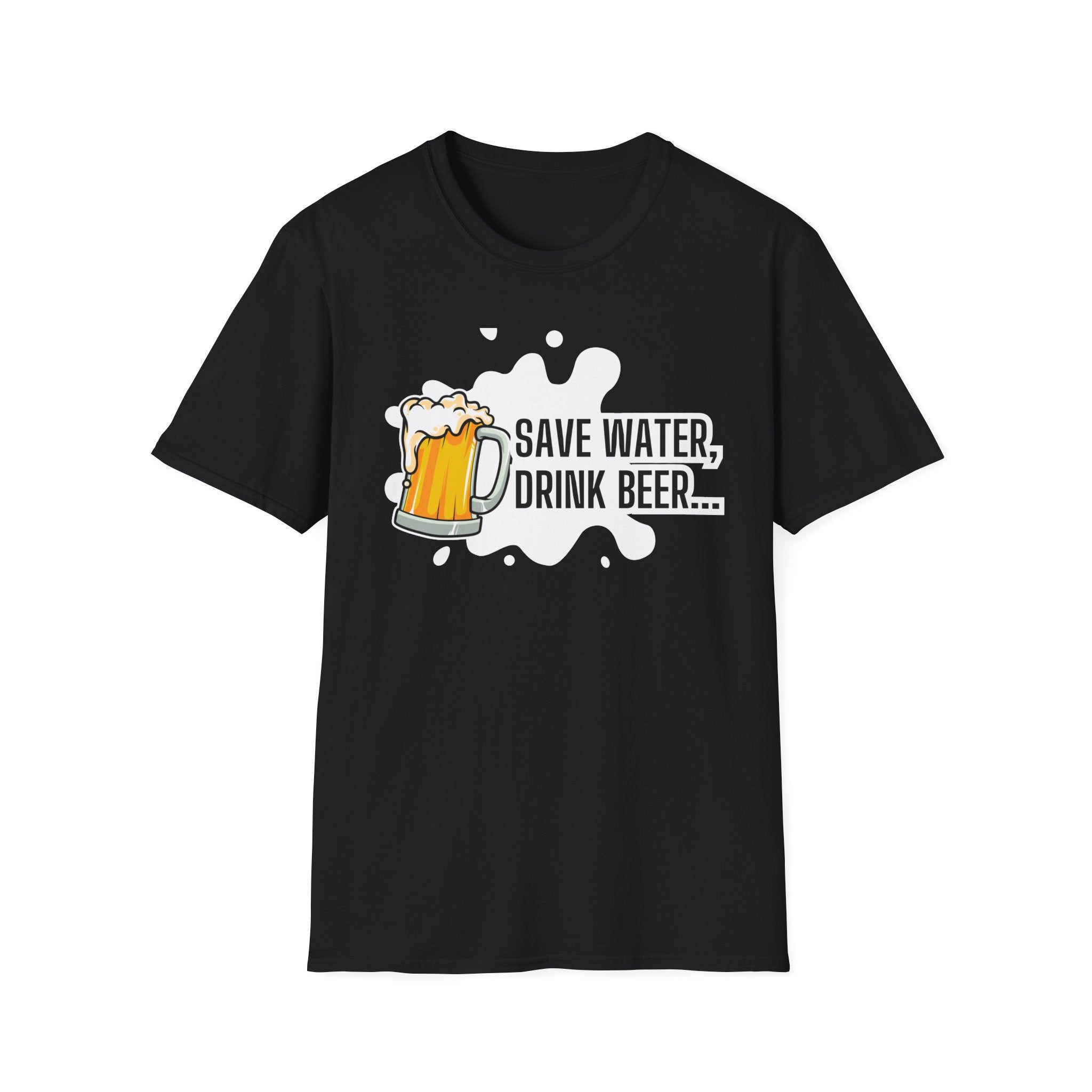 Beer T-Shirt — "Save Water, Drink Beer" Graphic Tee