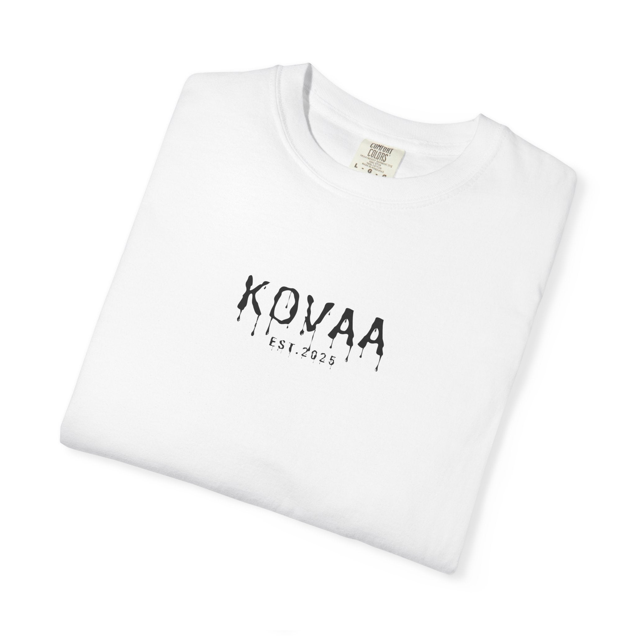 KOVAA Drip Logo T-Shirt — Graphic Streetwear Tee (Est. 2025)