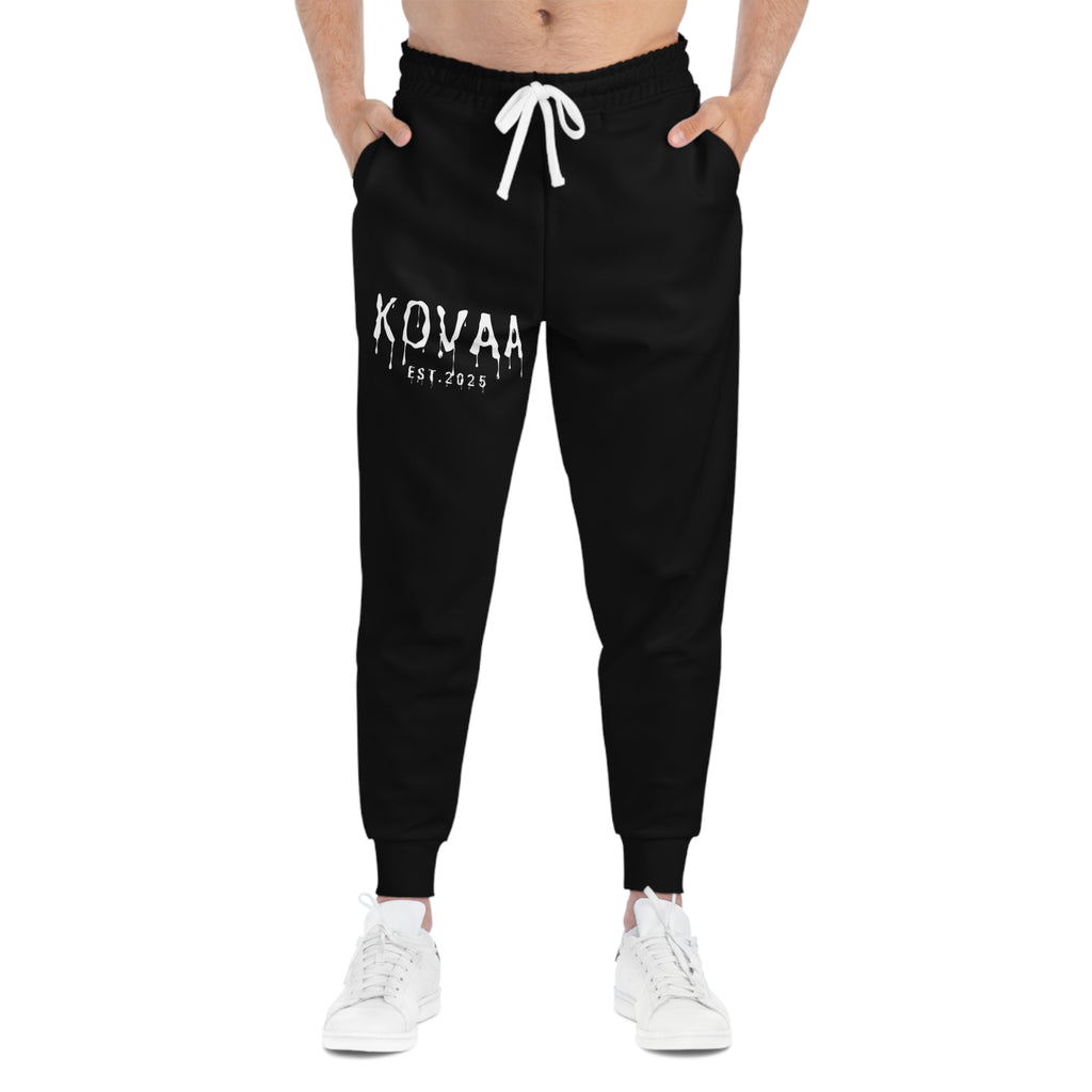 KOVA Athletic Joggers — Black Personalized Sweatpants
