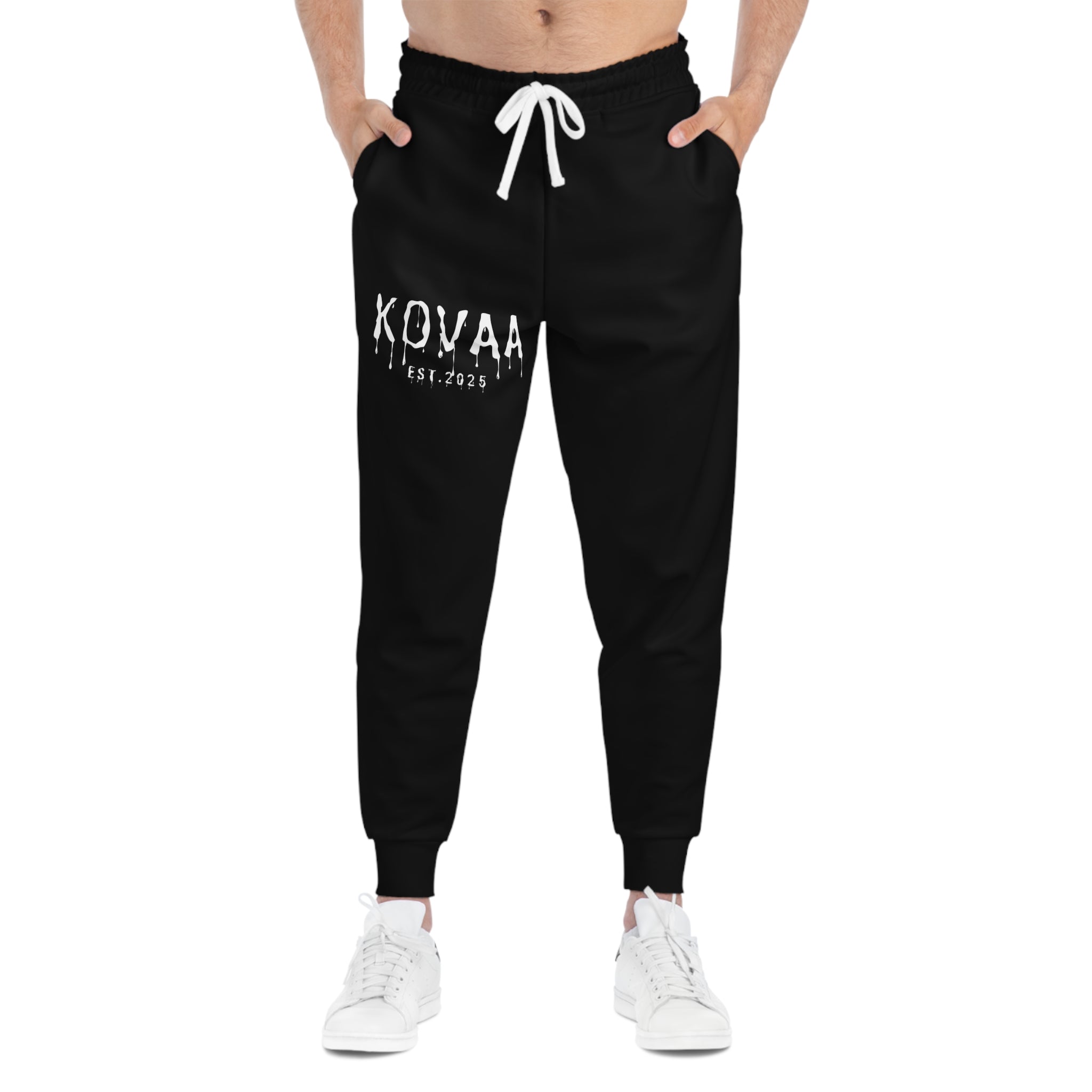 KOVA Athletic Joggers — Black Personalized Sweatpants