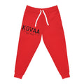 KOVA Red Athletic Joggers — Personalized Casual Sports Sweatpants