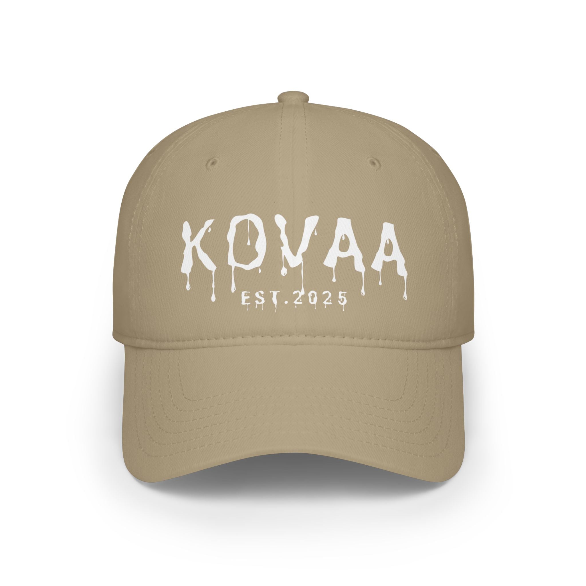KOVA Embroidered Baseball Cap — Low Profile Red Hat
