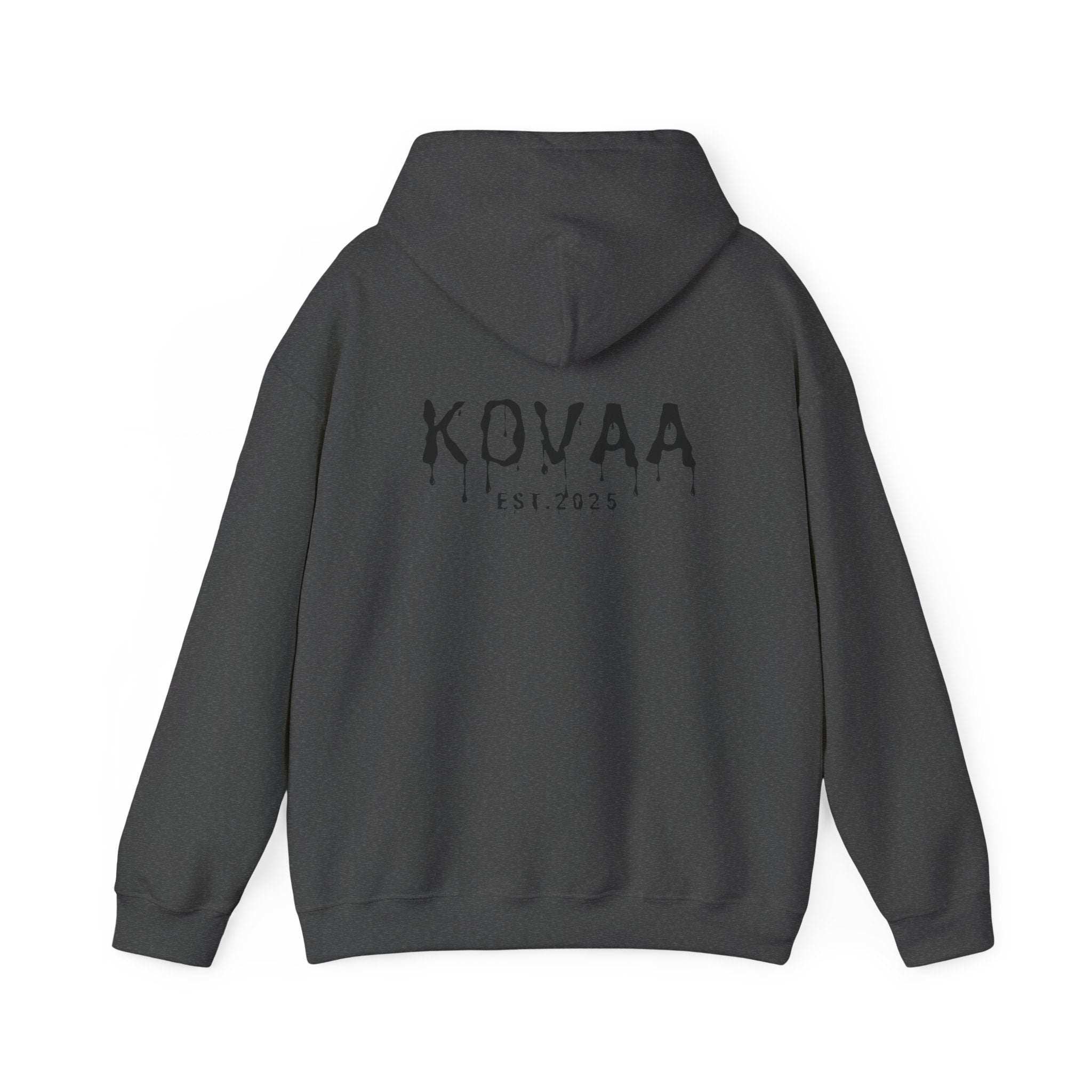 KOVA Minimal Logo Hoodie — White Branded Pullover