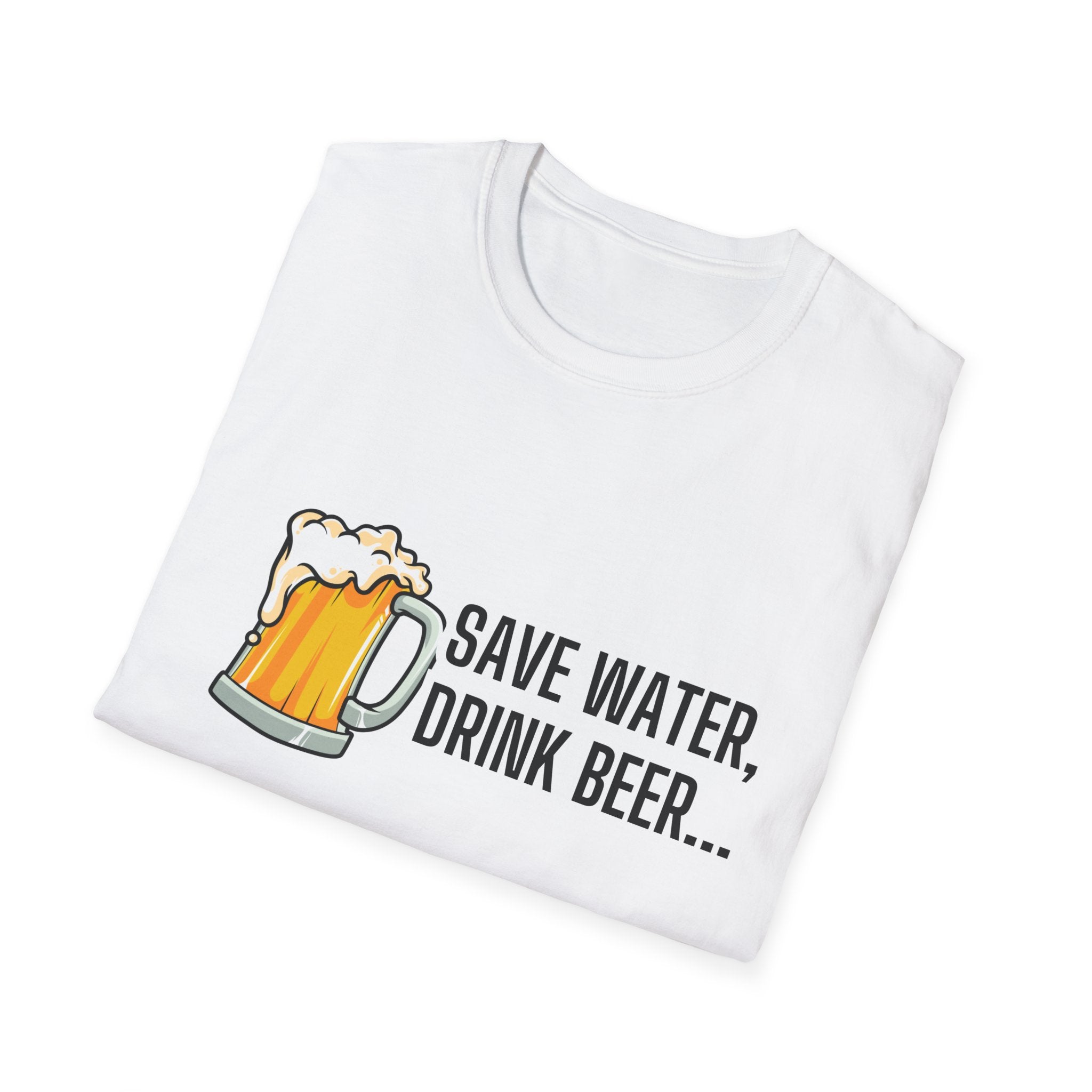 Beer T-Shirt — "Save Water, Drink Beer" Graphic Tee