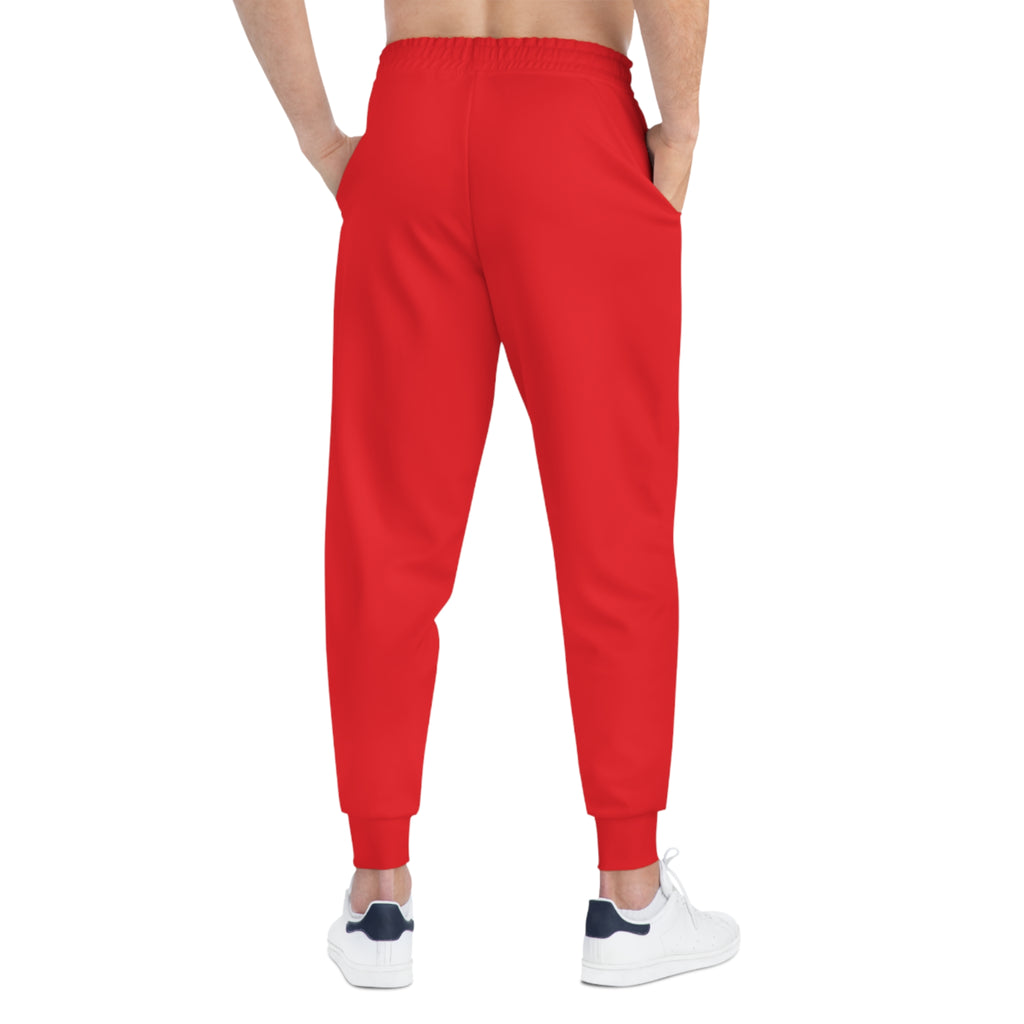 KOVA Red Athletic Joggers — Personalized Casual Sports Sweatpants